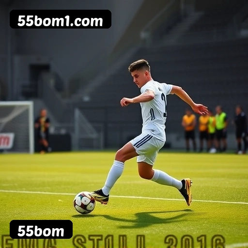 55bom bônus R$5.000 + 500 giros - Rollover 35x, prazo 30 dias, 38% taxa conversão